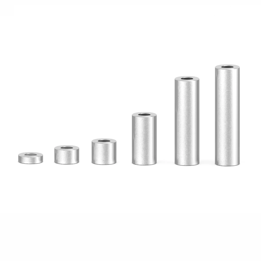 Peças De Impressora 3D De Liga De Alumínio, Espaçadores M5, Coluna De Isolamento, Diâmetro 5.1mm, Diâmetro 10mm, Armadilha De Junta Plana