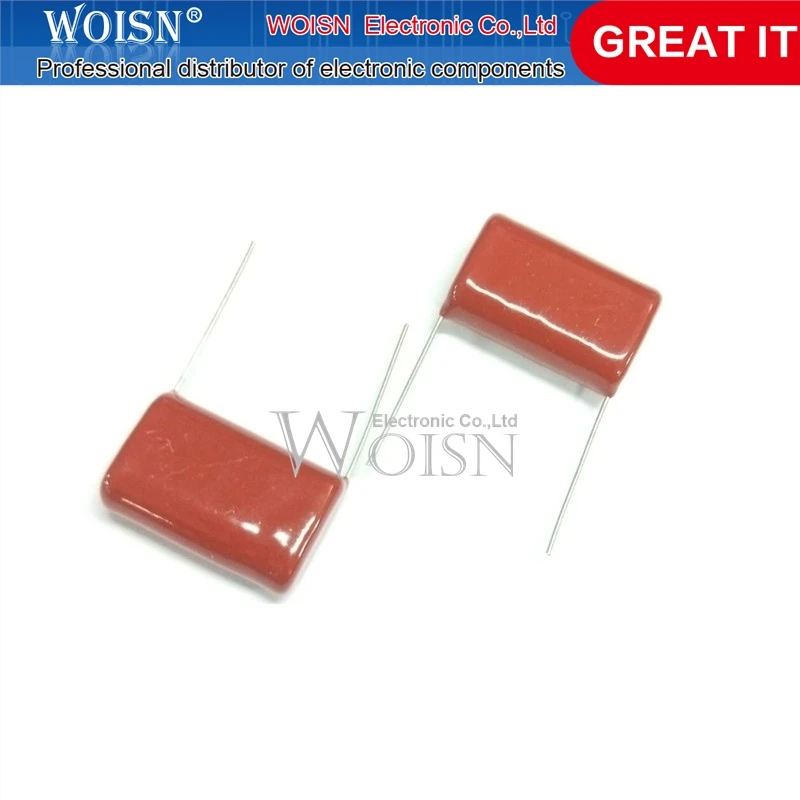 10PCS CBB capacitor 250V105J 1UF 250V 105 foot distance 15MM