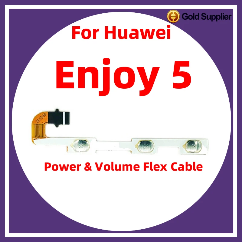 For Huawei Enjoy 5 Power ON OFF Volume Camera Key Button Switch Flex Cable Replacement