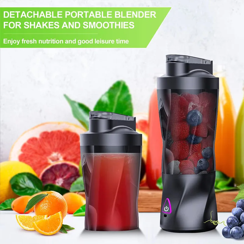 Portable 2024 New Electric Juicing Cup Kitchen Juicer Juice Cup Multifunctional Blending Cup Travel Cup Waterproof USB Shake Cup