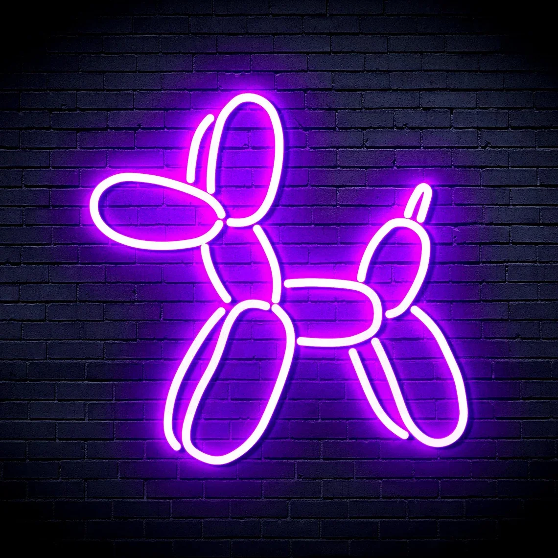 Imagem -02 - Personalizado Ballon Dog Neon Sign Luz Led Animal Art Wall Decor Grande Presente para Crianças Adolescentes Quarto Infantil Aniversário Clube