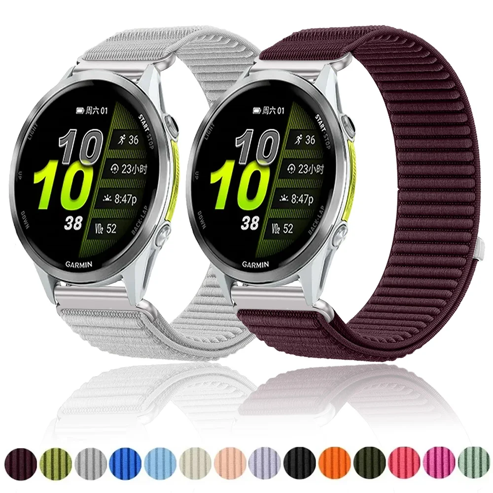 18mm 20mm 22mm Nylon-Schlaufenarmband für Garmin Forerunner 970 570 965 955 165 265 Wave Armband Garmin Venu 4/Active 6/Vivoactive 6