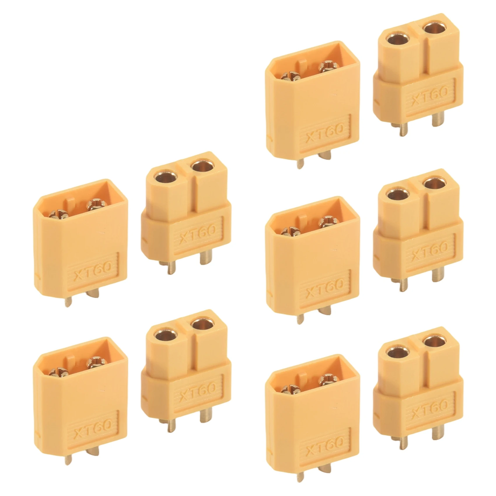 5 X Pairs RC XT60 Male & Female PAIR Battery Connector + Heat Shrink