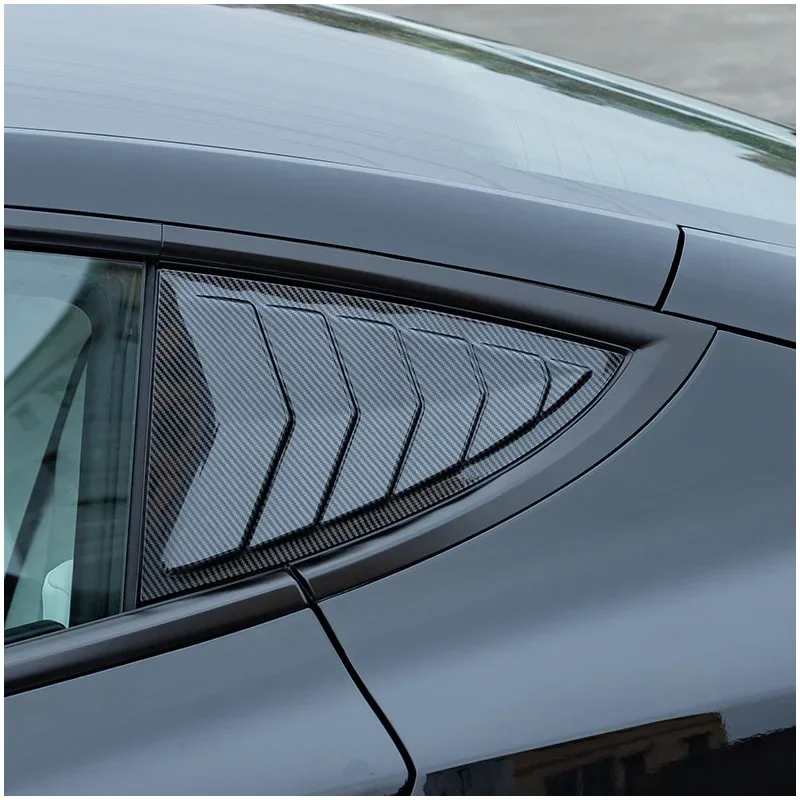 Rear Side Blind Window for Tesla Model 3/3+ Rear Triangle Window Spoiler Louver Shutter Cover New Model 3+ Accessories 2021-2024