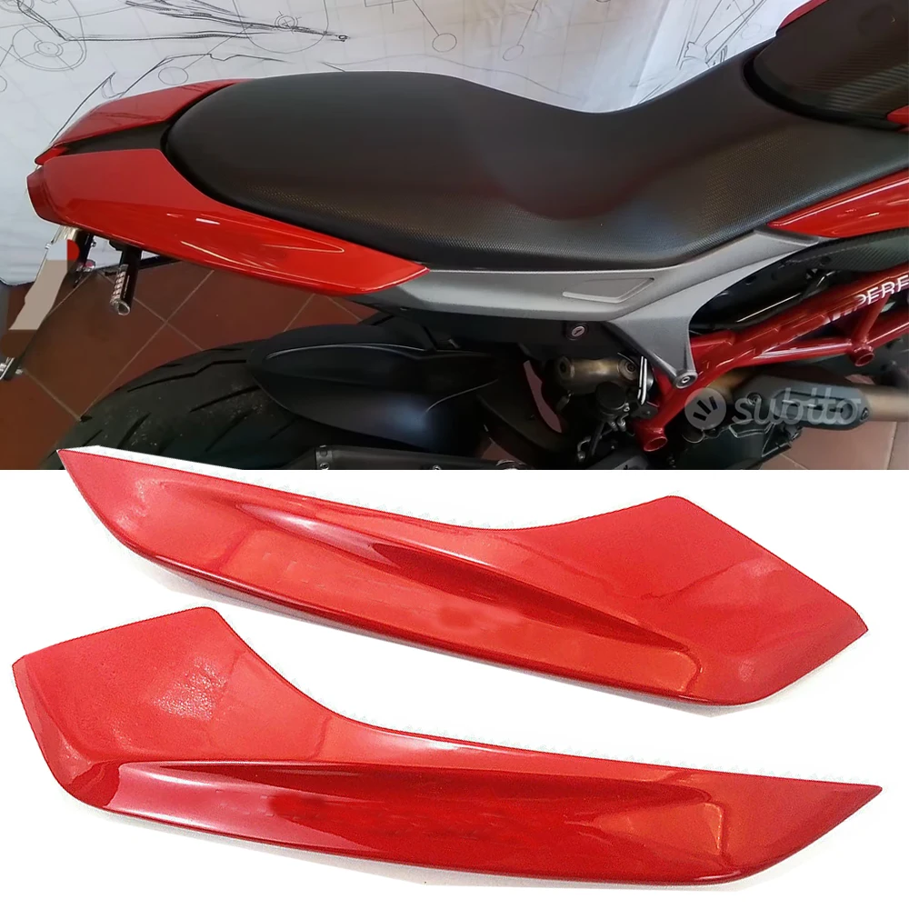 

Motorcycle Rear Seat Side Panel Upper Tail Fairing Cover Cowl For Ducati Hypermotard 820 821 Hyperstrada 939 SP Accessories Red