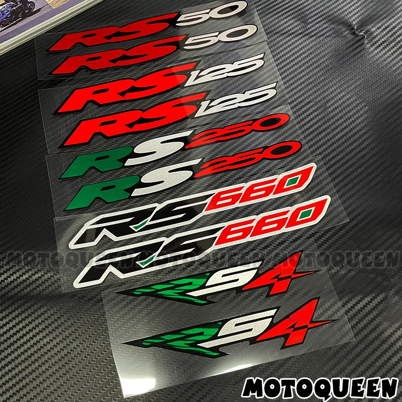 

For Aprilia RS 50 125 250 660 RS4 Sticker Motorcycle Helmet Wheel Rim Fuel Tank Pad Side Reflective Emblem Label Decals Stickers
