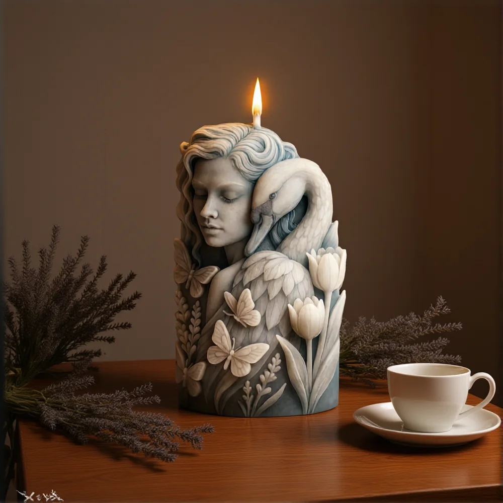 

Форма для свечей «сделай сам», тактильная креативная форма для украшения, ароматерапевтическая свеча, силиконовая форма, художественная форма для украшения дома, свечи «сделай сам», подарок