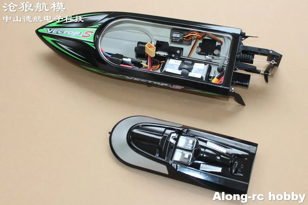 Volantexrc łodzie RTR 797-4 wektor S silnik bezszczotkowy 2.4GHz 40km/h szybka łódź wyścigowa z samoczynnie prostujący się do chłodzenia wodą