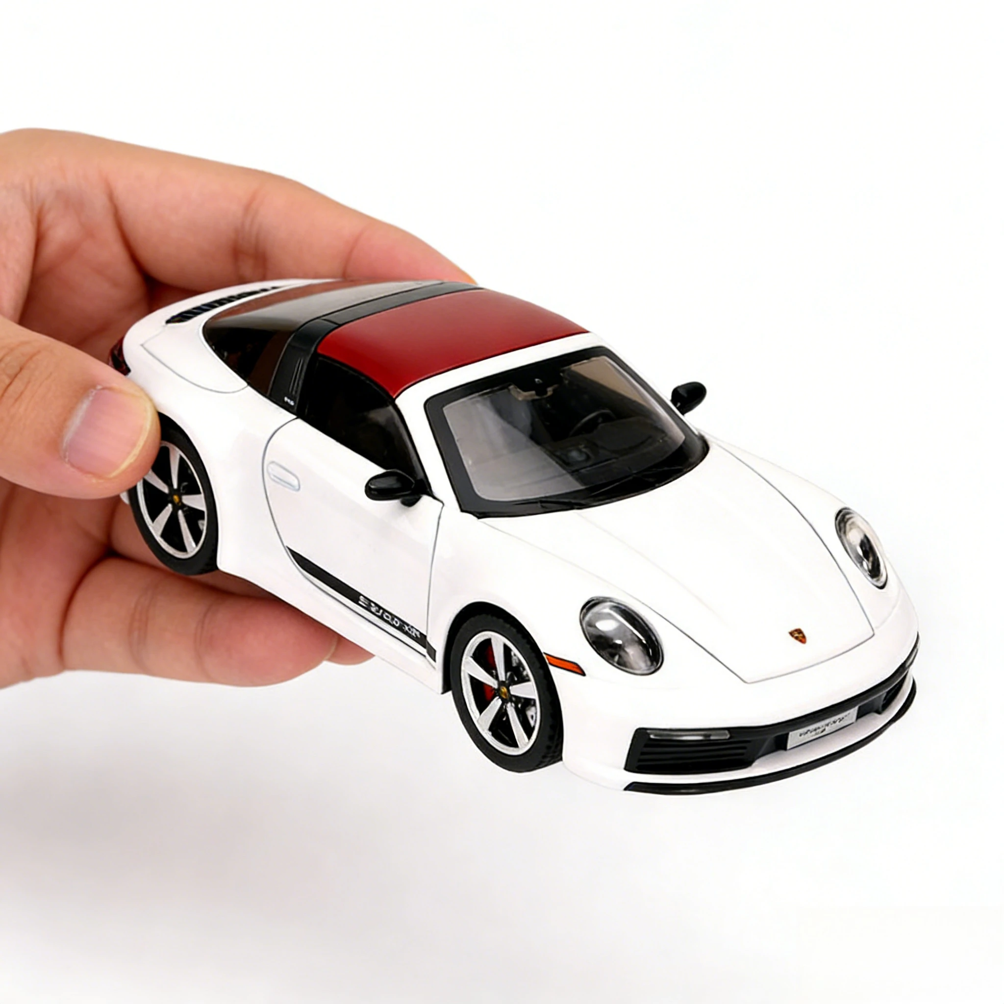

Металлическая литая модель автомобиля Porsche 911 Targa GT3 Convertible Roadster в масштабе 1:32, высокодетализированная миниатюра для мальчиков, праздничный подарок