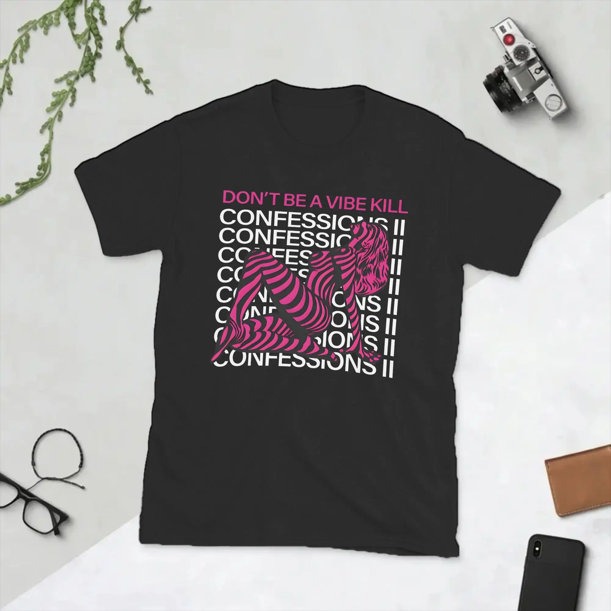 Vintage M-Madonna Confessions II T-Shirts for Men Round Collar Cotton T Shirts  Short Sleeve Tee Shirt Plus Size Tops
