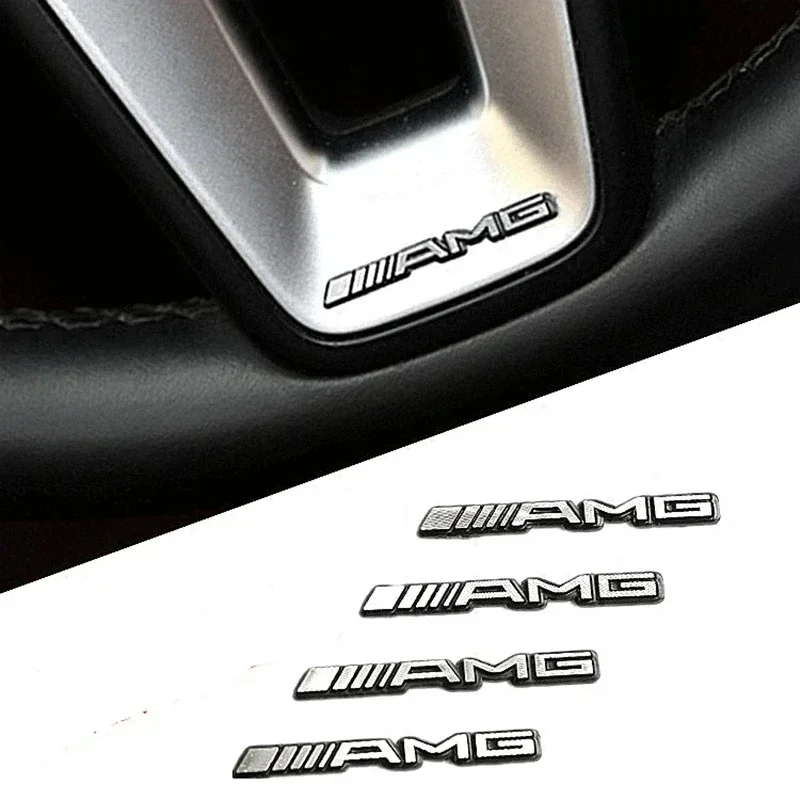 4pcs car audio decorate 3D Aluminum Badge Emblem Sticker For Mercedes Benz AMG W212 W204 W211 W168 W213 W205 X163 W210 W108 W124