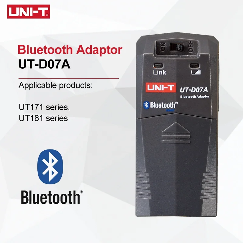 

UNI-T Bluetooth адаптеры подходят для мультиметра серии UT171A, UT171C, UT181A, UT71