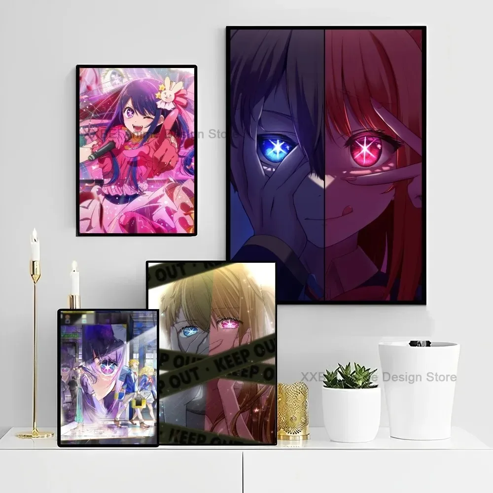 Oshi No Ko Hoshino Ai Poster Anime Bedroom Study Wall Art Canvas Painting Decoration High Quality Printed Matter