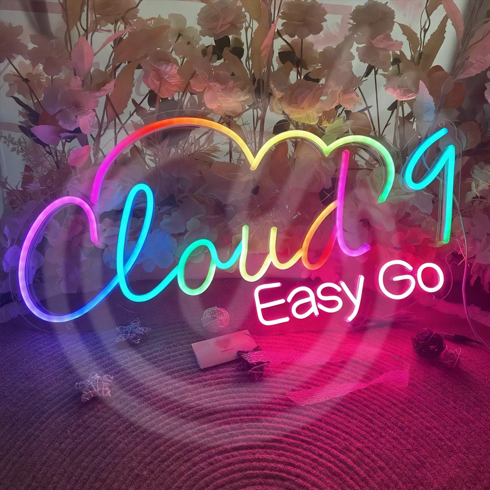 

Изготовленная на заказ светодиодная неоновая вывеска RGB-персонализированная лампа с именем для свадебных вечеринок, баров, домашнего декора, подарок на день рождения, персонализированный подарок для подростков