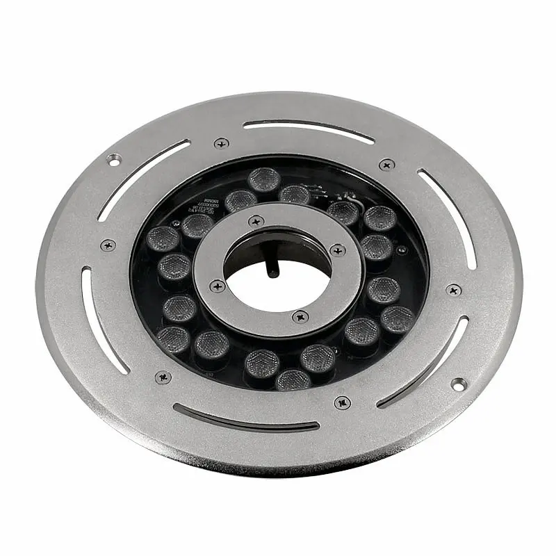 RGB 316LSS 3in1 Full Color DMX IP68 54W Waterproof LED Pool Fountain Light Underwater Ring Nozzle 2700-6500K Outdoor Landscape