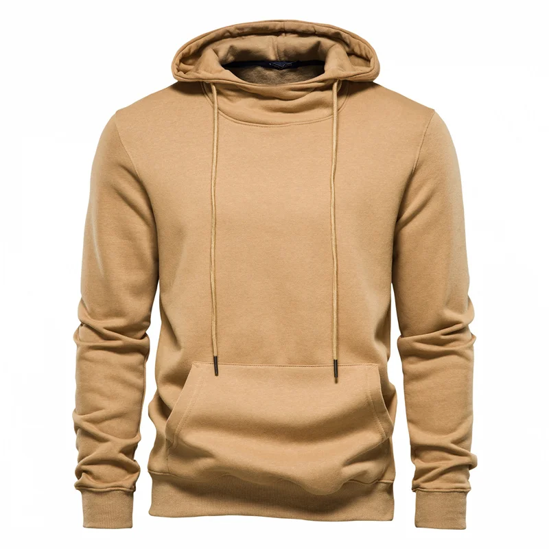 

BabYoung Cotton Sports Hoodies Casual Solid Color High Quality Warm Autumn Mens Sweatshirts Fashion Basic Hoodie For Men