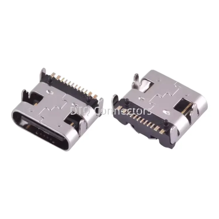Type C USB 3.1 Connector 2/6/14/16/24Pin SMD DIP Female Jack High Current Data Port