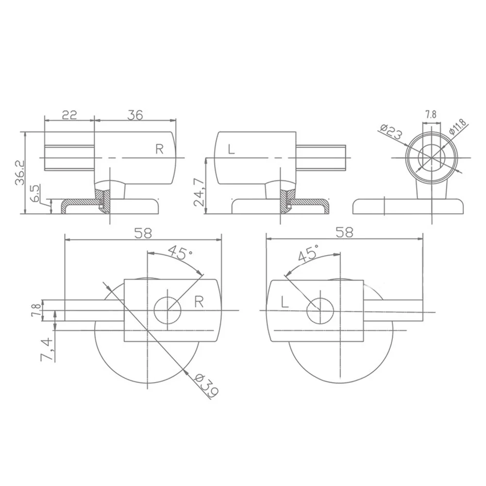 Toilet Soft Close Hinges Seat Hinge Replacement Traditional Contemporary Toilet Lid Hinges Fixing Connector Bathroom Accessories
