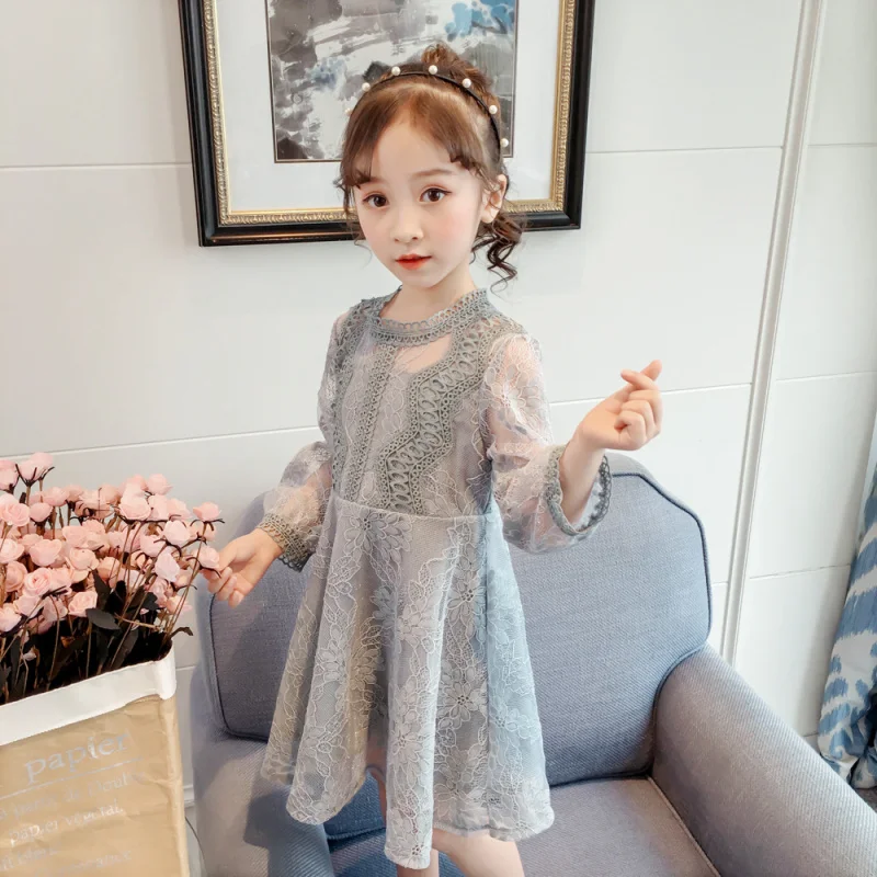 

Spring New Arrivals Fashionable and Stylish Cute Lace Princess Dress for Little Girls Children's Dress
