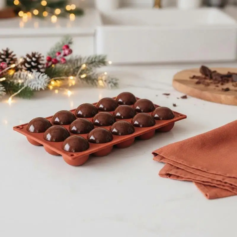 Semi Sphere Silicone Chocolate Mold Half Ball Cake Tray Baking Moulds DIY Pudding Candy Jelly Kitchen Baking Tool