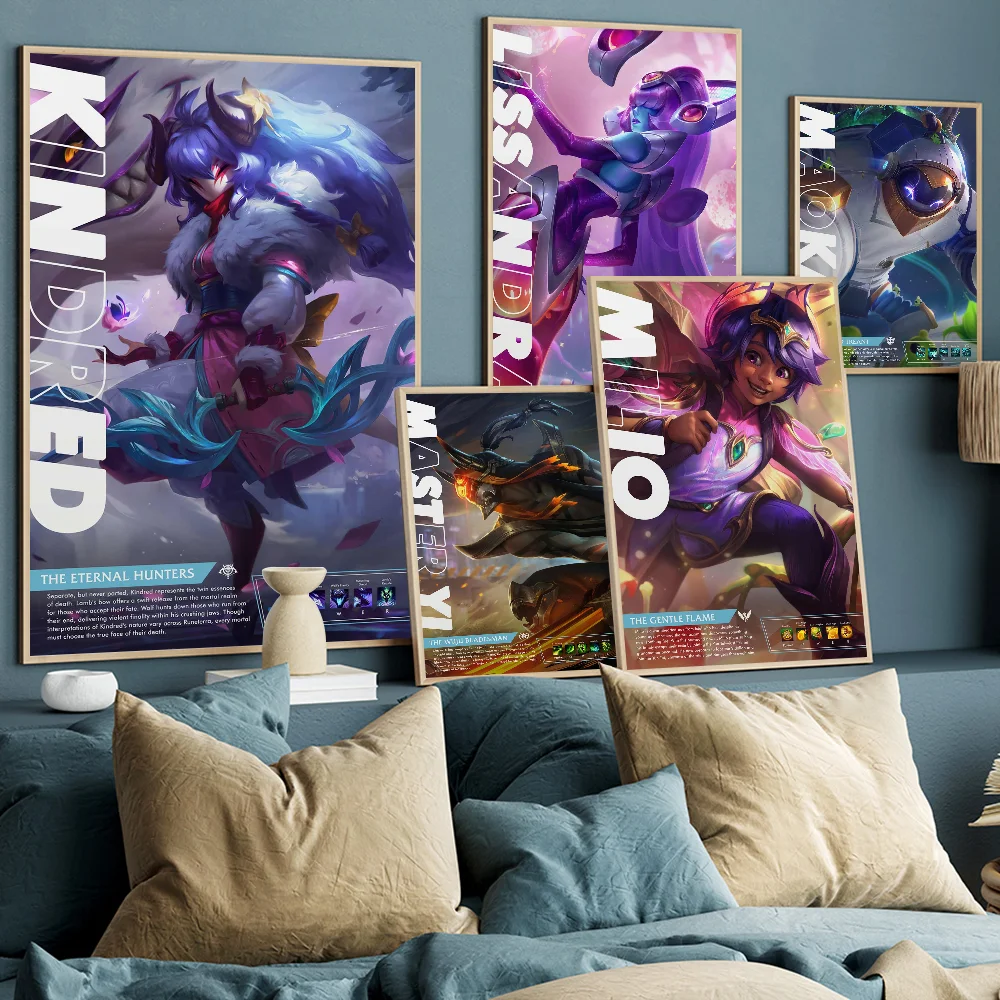 League of Legends Classic Movie Posters HD Quality Poster Wall Art Painting Study Nordic Home Decor