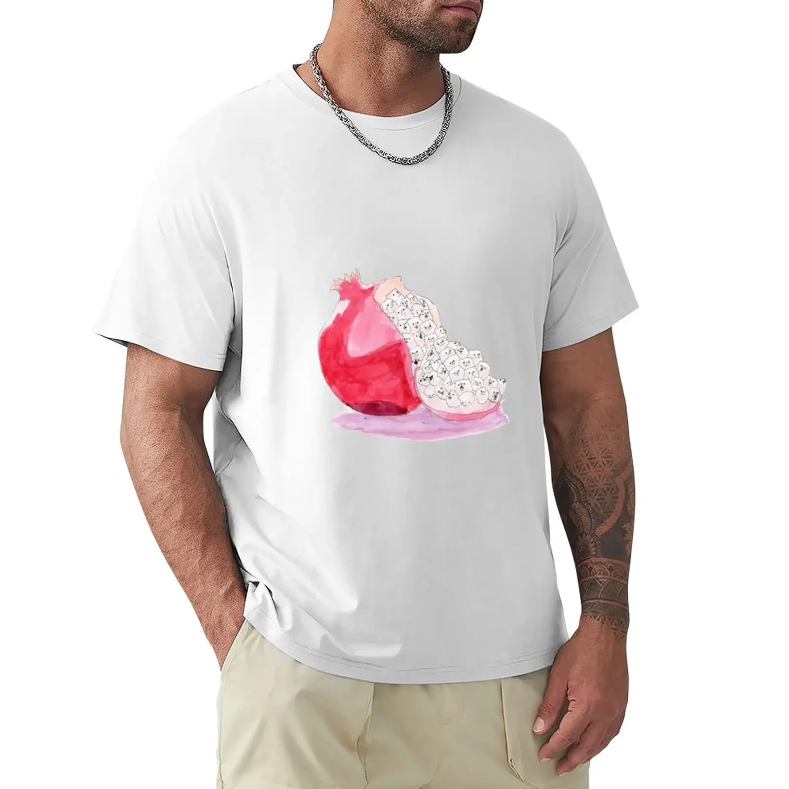 Pomegranate T-Shirt graphics hippie clothes tops Men's clothing