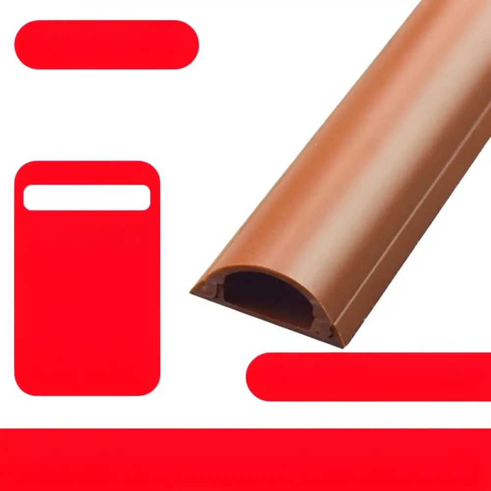 Floor Cord Protector PVC Cable Management Channel For Qijia Office Home Decorative Raceway Safety Wire Hider