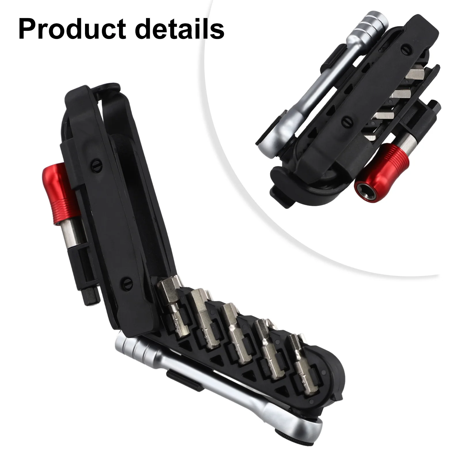

Repair Scenarios Ratchet Wrench Set Multifunctional Tool Magnetic Quick Connector Adjustable Ratchet Direction