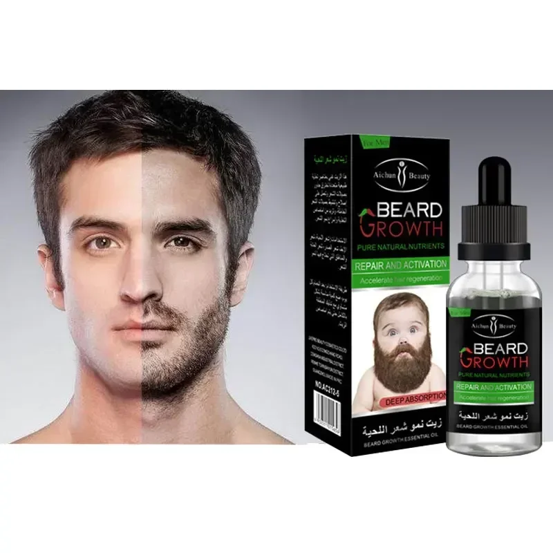 

Natural Organic 40ml Beard Oil Gentlemen Balsam Wax Hair Loss Conditioner For Fast Beard Growth Essence