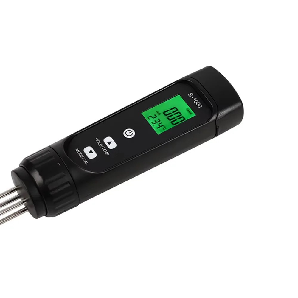 3-in-1 Handheld Soil Tester Moisture Temp Humidity EC Meter for Garden Agriculture