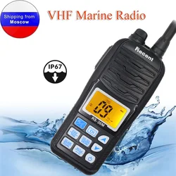 Recent RS-36M VHF Marine Radio 156.000-161.450MHz IP67 Waterproof Handheld Float Radio Stadion 5W LCD Display Communicator