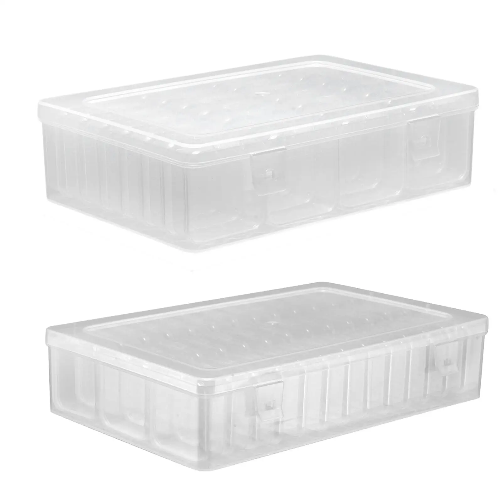 

Small Bead Storage Organizer Box Transparent Container Travel Mini Case