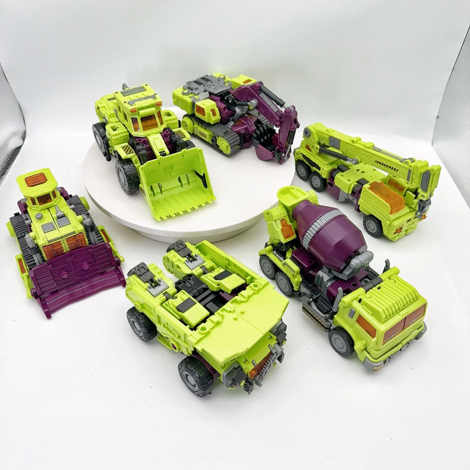 NBK Transformation Devastator G1 ghtcombiners Toy Combiner, Car Robot Action Figures Model, ABS, Engineering Vehicle Model, 40cm