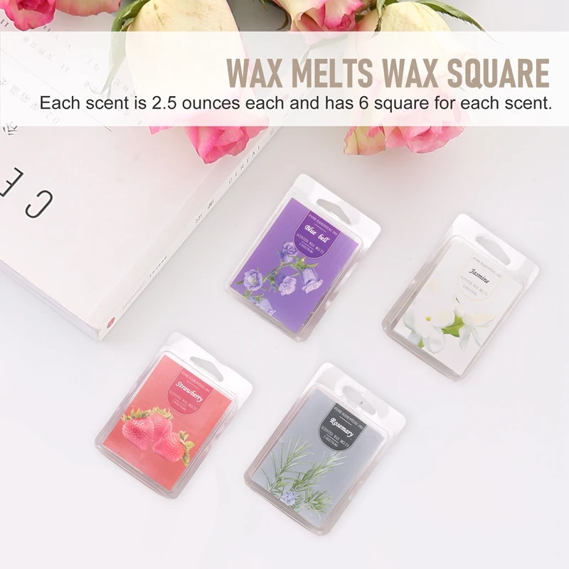 12 Pack Scented Wax Melts Wax Square, Scented Wax Melts, Soy Wax Melts For Warmers, Wax Square Gift Set, Baby Powder Wax