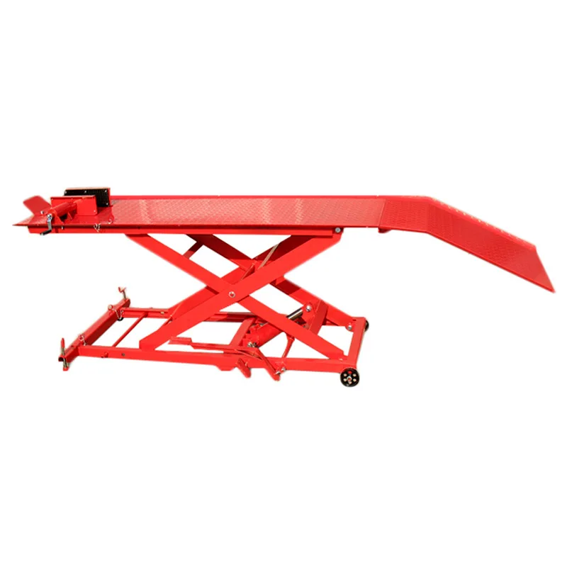 800 LBS Hydraulic Air Scissor Motorcycle Repair Lift Table Platform Lifting Stand Garage Workshop​