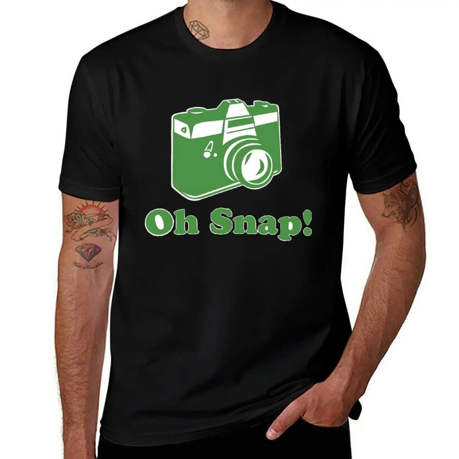 Oh Snap! T-Shirt Casual Pattern Print Tee Shirt
