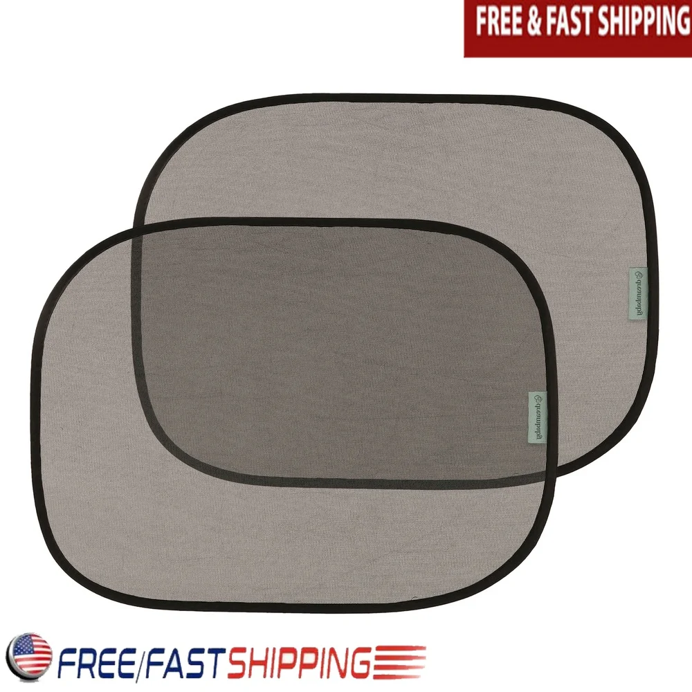 

3 Pack Static Cling Car Window Shades UPF 50 Sun Protection Easy Install Privacy Glare Reduction Universal Fit Baby Travel
