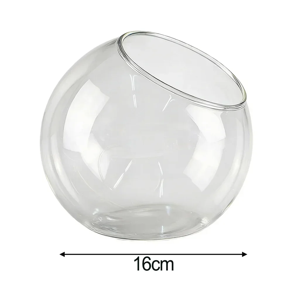 Clear Bauble Ball Glass Terrarium Fits Tealights And Candles Suitable For Ornaments Single Piece Pack Clear Borosilicate Glass