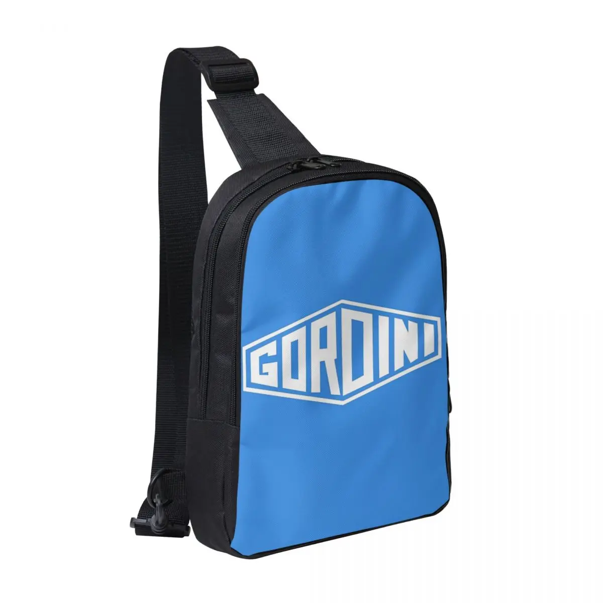 

Classic Car Logos Gordini Chest Bag Men Sling Crossbody Backpack Chest Bag Traveling Hiking Daypack Shoulder Bag