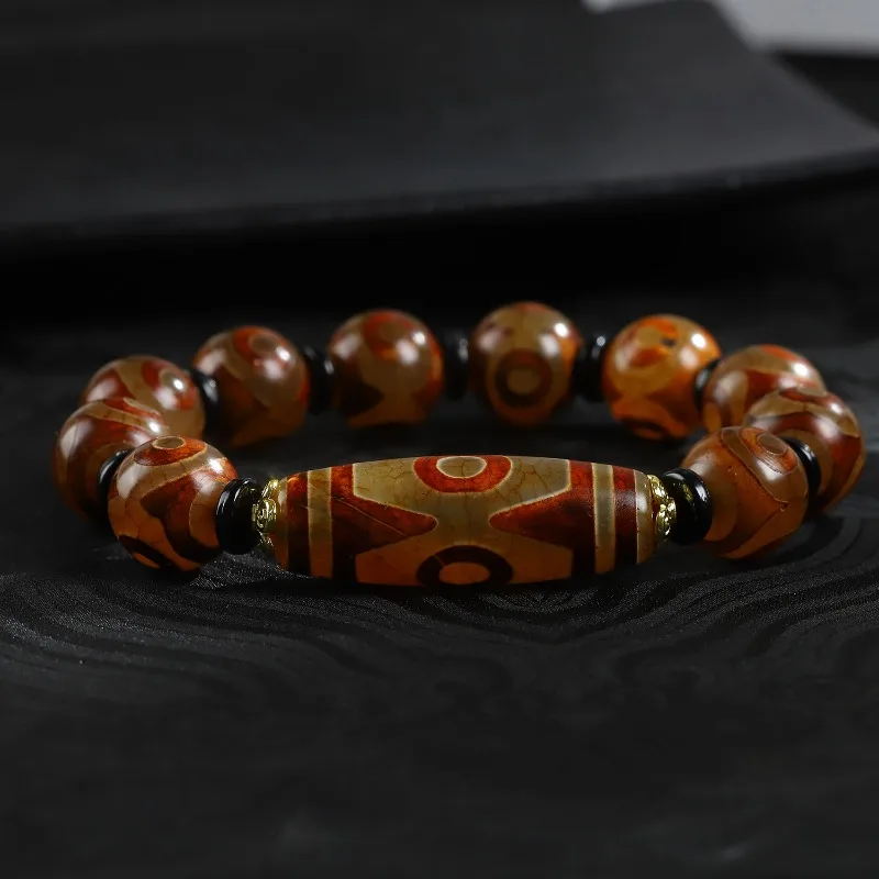 

Bohemian Natural Agate Bead Bracelet - Unisex Accessories for Daily and Special Occasions