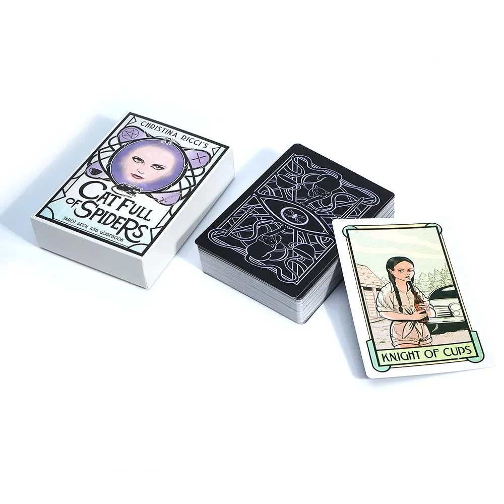 78 stuks tarotkaarten 10,5 * 6 cm kat vol spinnen tarotdek