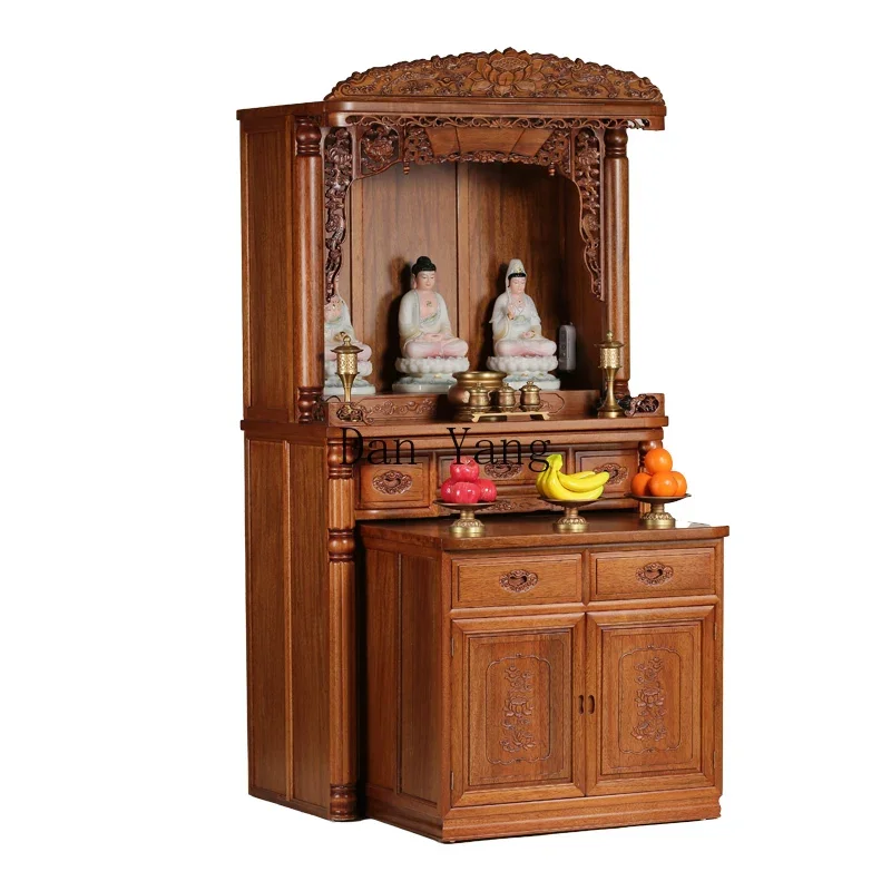

Cyh household Guanyin table offering cabinet modern floor-to-ceiling Buddhist table offering shrine