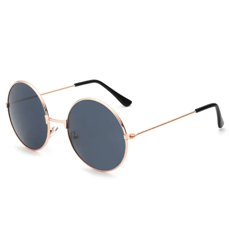 Gafas de sol redondas para hombre y mujer, lentes de espejo a la moda, protección UV400, estilo Retro, EE00