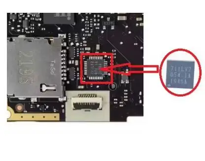 

Микросхема управления слотом для чтения карт Steam Deck 711LV2 на запасной части материнской платы