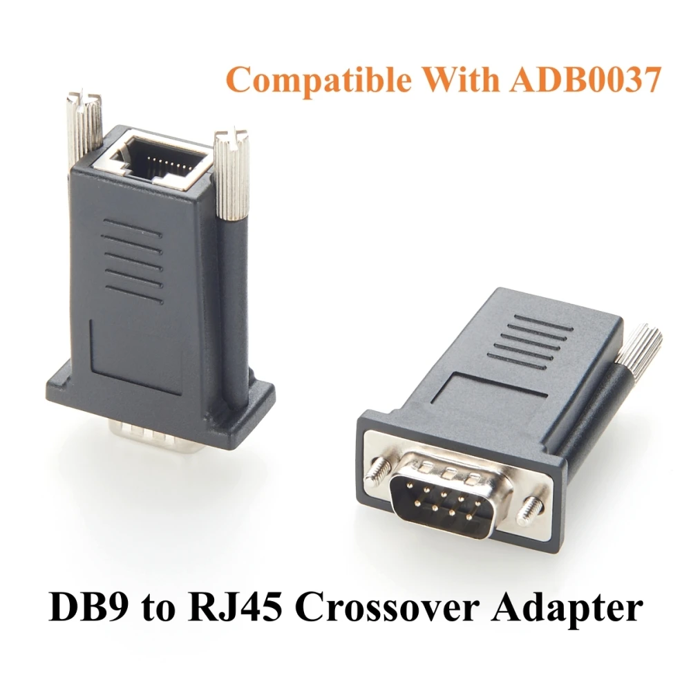 

RJ45 to DB9 Male Crossover Serial Adapter Compatible with Avocent ADB0037 RS232 Console Converter for Cyclades Servers, Routers