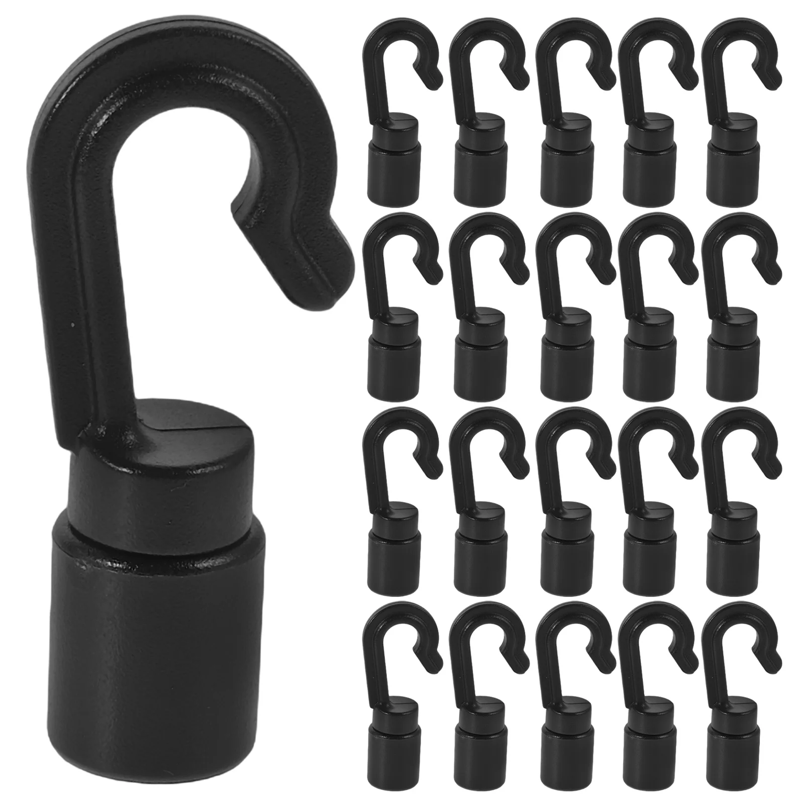 

30Pcs Plastic Bungee Hooks for Kayak Canoe Boat Bungee String Hook Marine Elastic Rope Buckle Kayak Tarpaulin Hook Secure Gear