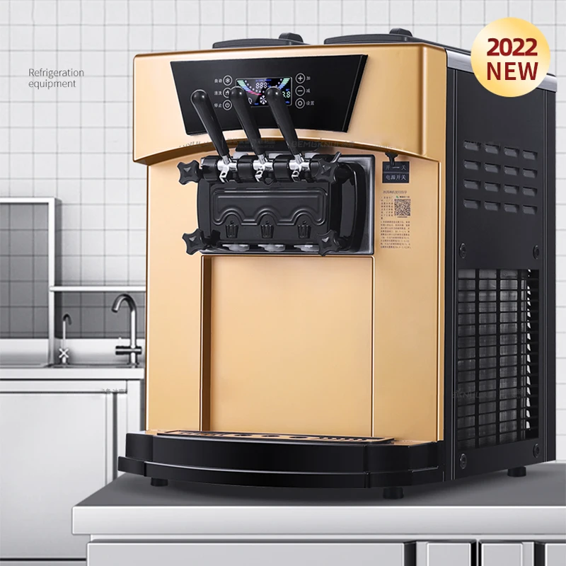 

BL-9228T коммерческая машина для мороженого 40л/ч машина для мороженого магазин чая с молоком небольшой придорожный киоск настольный мягкий конус