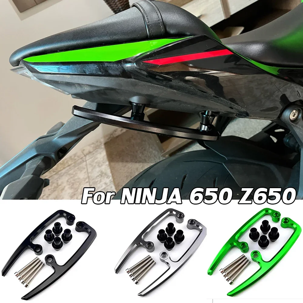 For Kawasaki Ninja 650 Seat Grab Bars Hand Rail Handle Moto Rear Passenger Pillion Armrest Z650 2017 18 2019 2020 2021 2022 2023