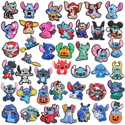 Good Quality 1-16pcs PVC Shoe Charms Lilo & Stitch Bad Guy Little Monster Accessories Shoes Ornament Fit Wristbands X-mas Gift