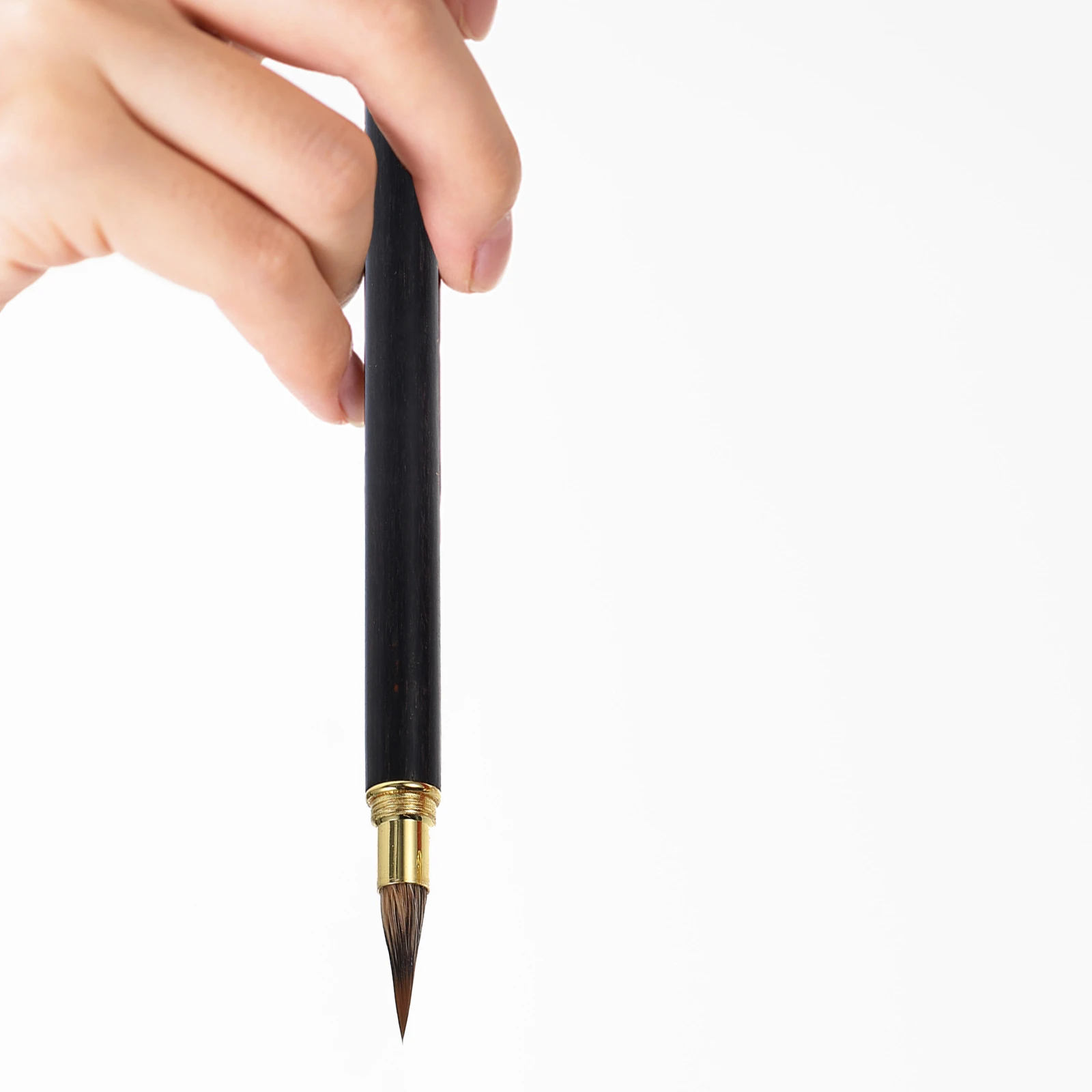 

2 Pcs Wolf Hair Calligraphy Brush Long Handle Beginner Painting Writing Traditional Art Chinese Ink Pen Sumi Brushes Lightweight